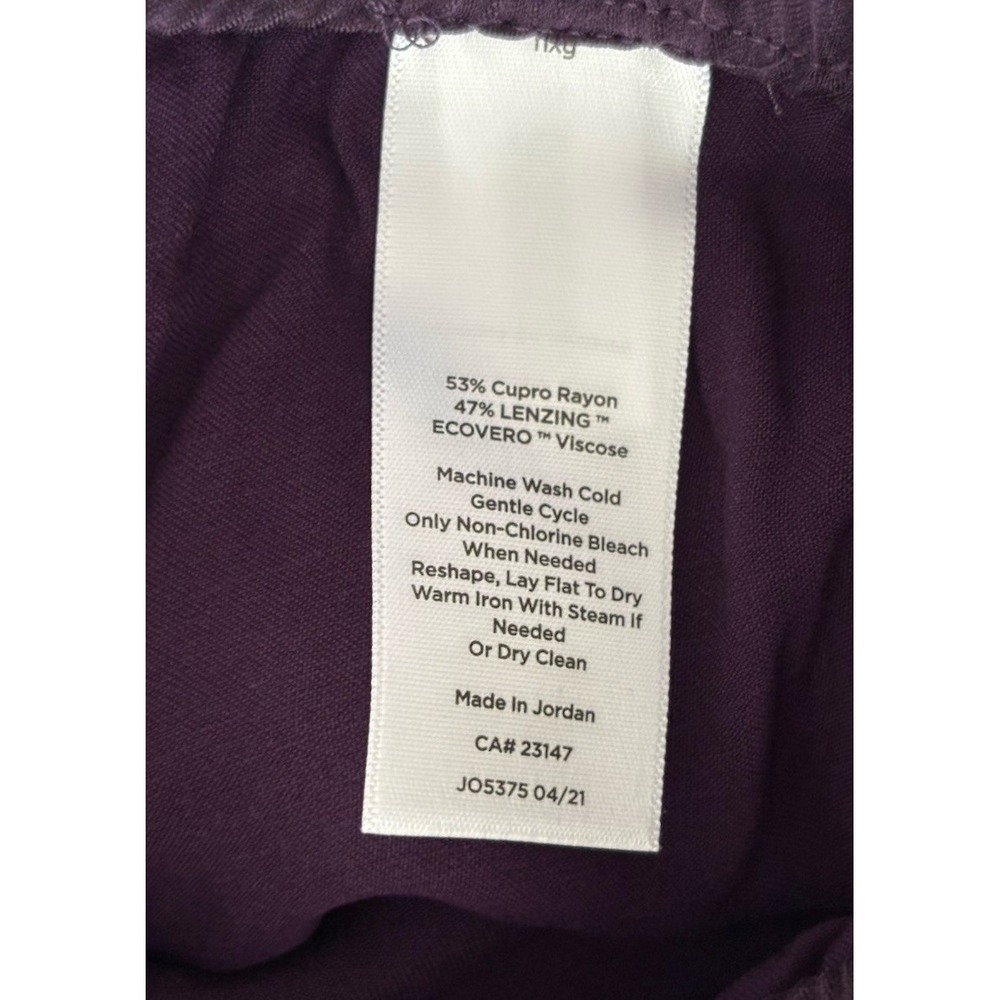 Haven Well Within Purple Cupro Ecovero Wide Leg Lounge Pants S NWT - Picture 5 of 8